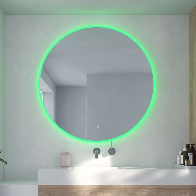 Loevschall Badspiegel »Johannesburg RGB Badezimmerspiegel, rund, Farbwechse günstig online kaufen