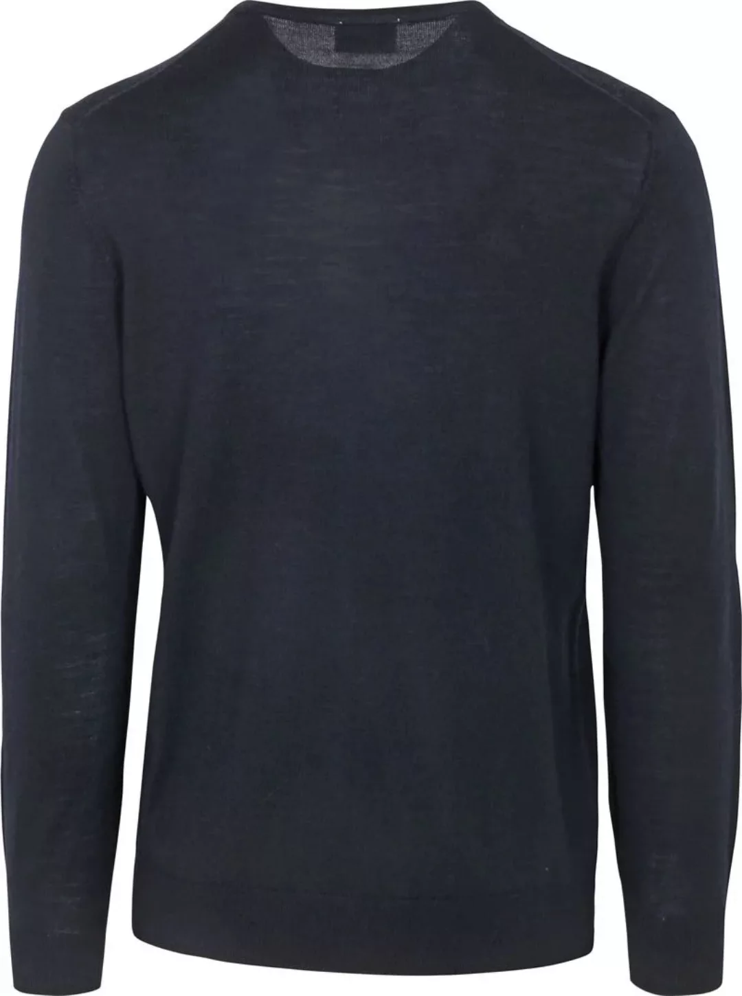 Profuomo Pullover V-Neck Merinowolle Navy - Größe L günstig online kaufen