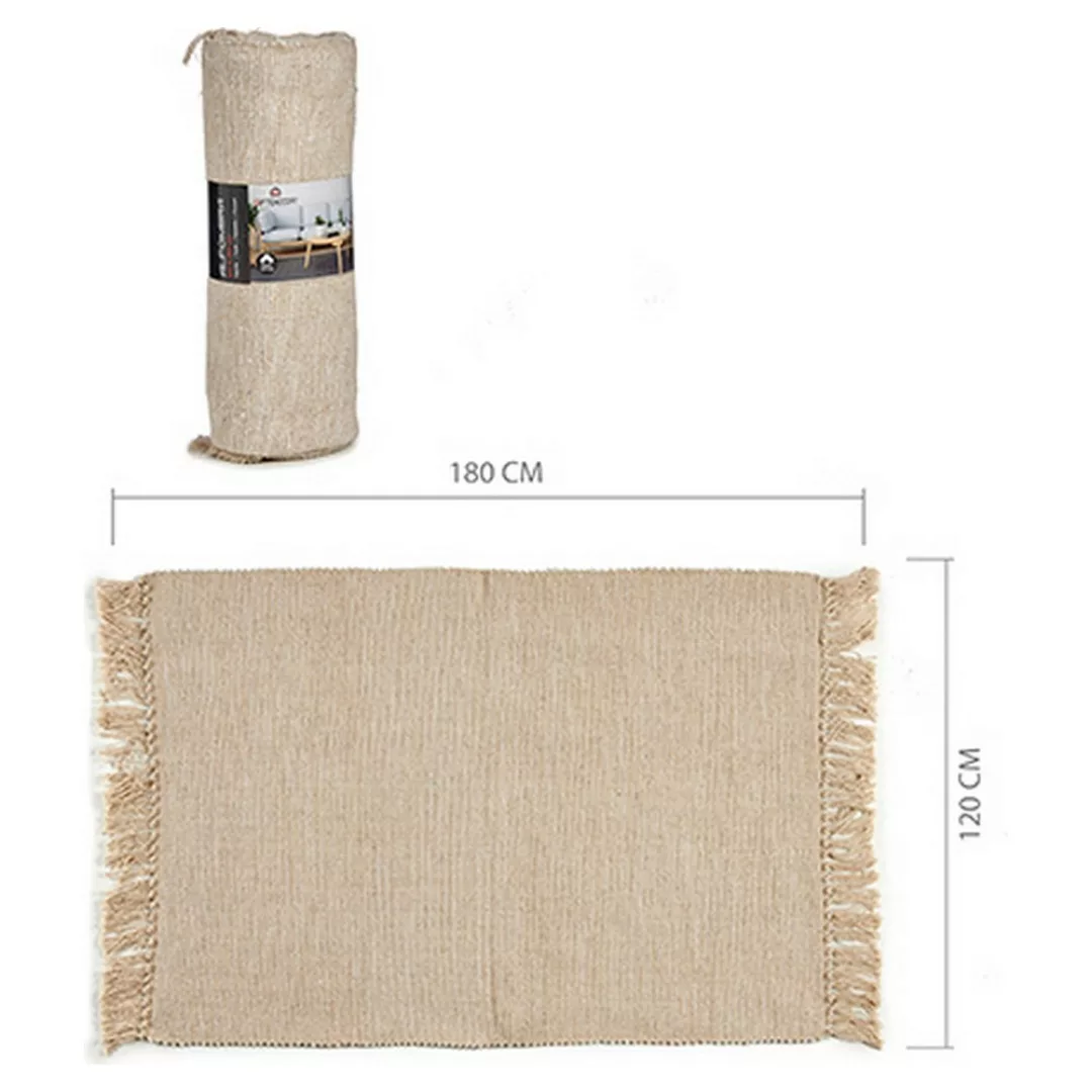 Teppich Beige Baumwolle (120 X 1 X 180 Cm) günstig online kaufen