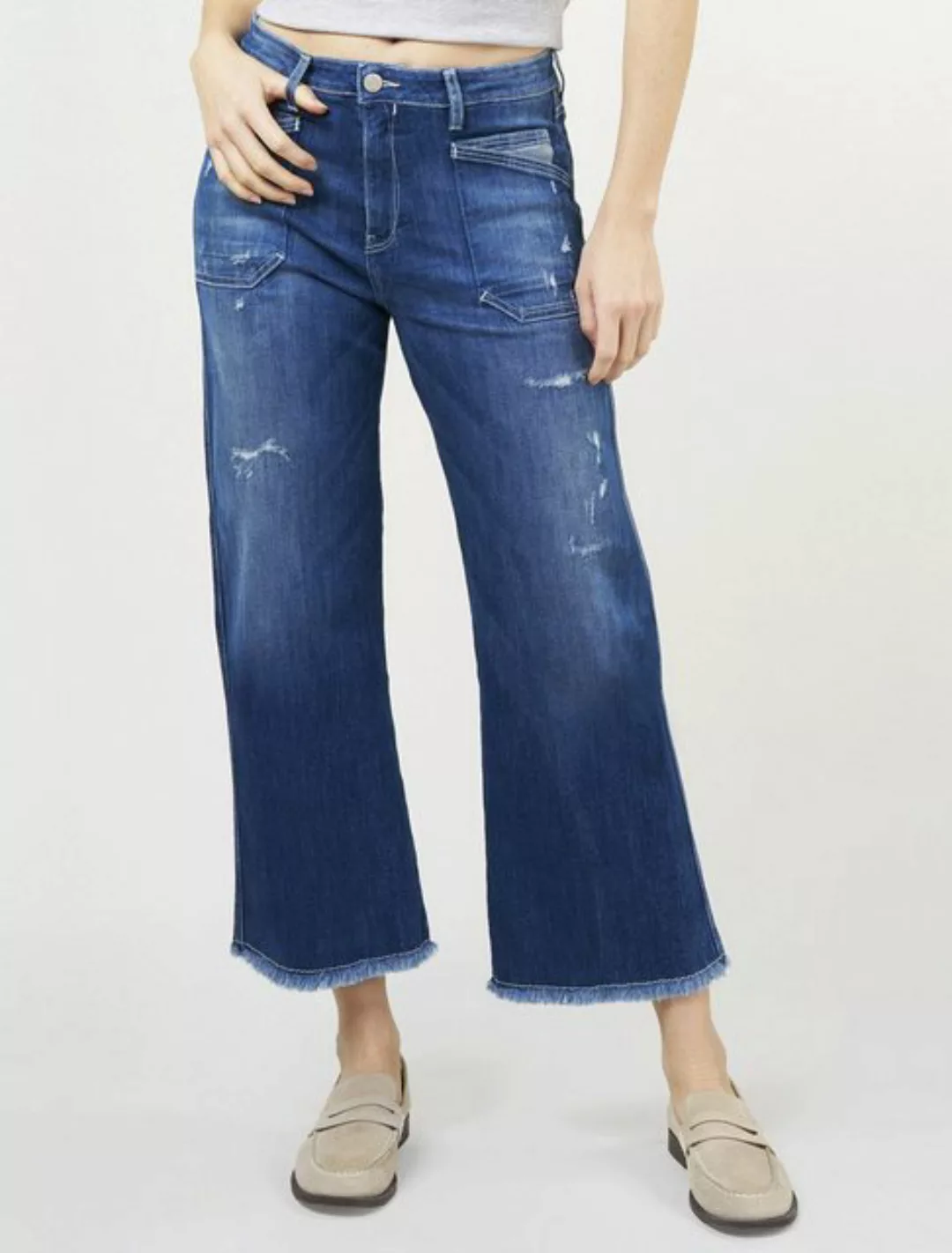 BLUE FIRE Schlagjeans Jeans Judy Wide Leg Italien Summer günstig online kaufen