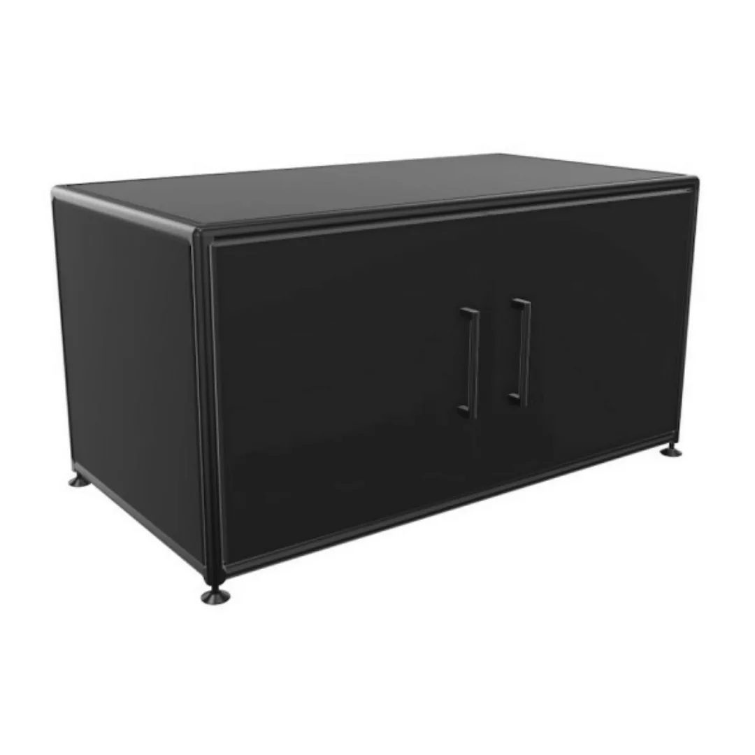 BOSSE Lowboard Black Edition Höhe 1 OH Breite 80 cm mit Türen günstig online kaufen