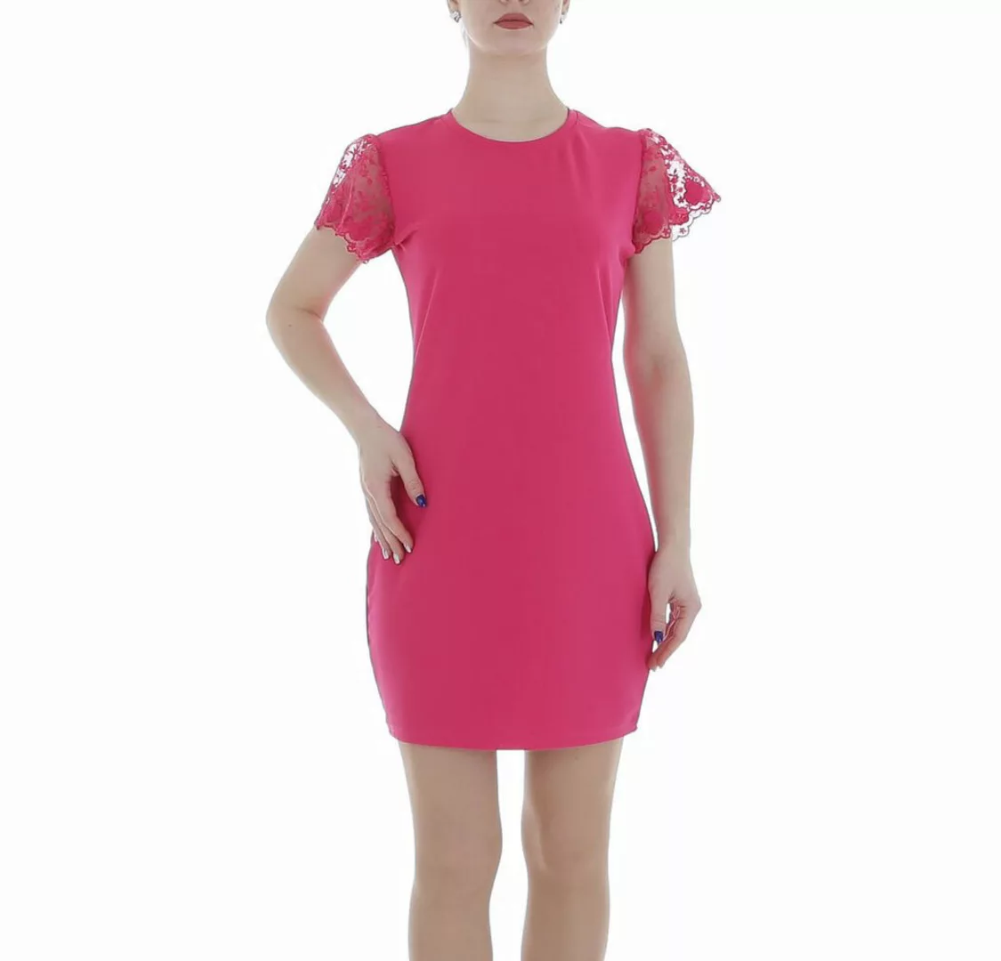 Ital-Design Sommerkleid Damen Freizeit (86164395) Spitze Minikleid in Pink günstig online kaufen