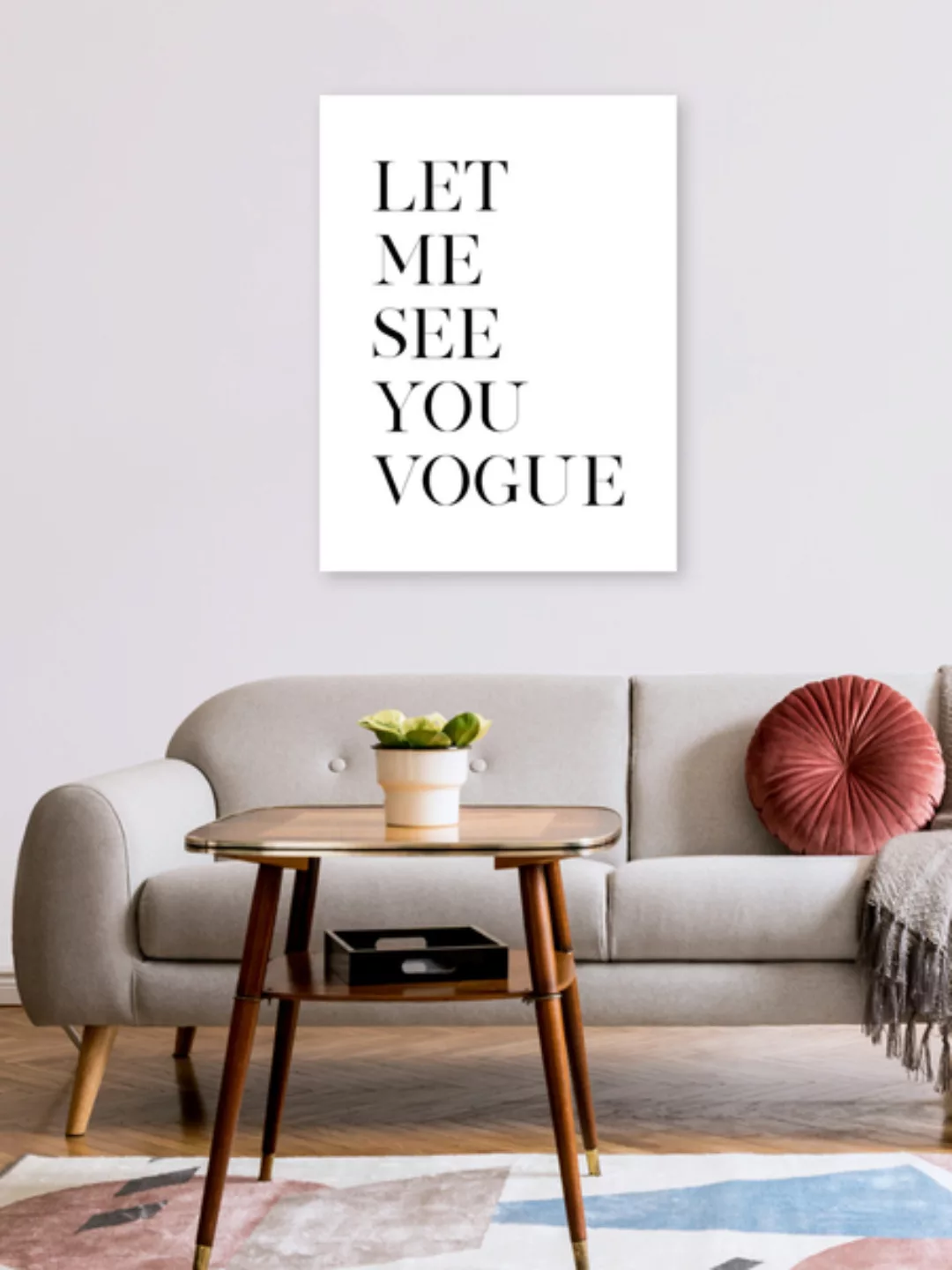 Poster / Leinwandbild - Let Me See You Vogue günstig online kaufen