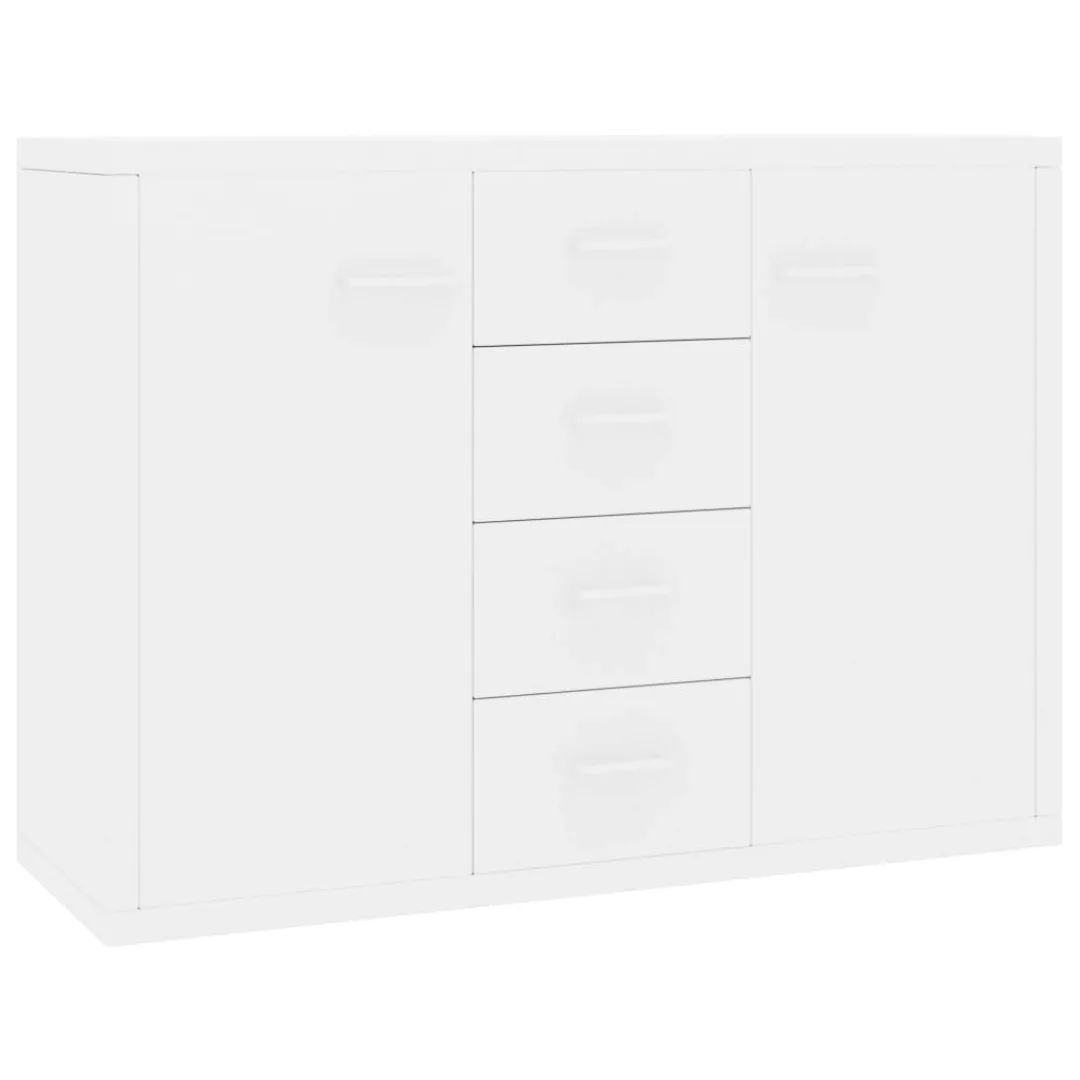Sideboard Hochglanz-weiß 88 X 30 X 65 Cm Spanplatte günstig online kaufen