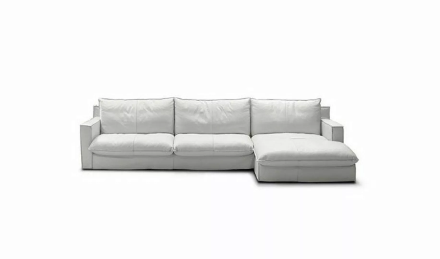 JVmoebel Ecksofa Ecksofa Leder L-Form Couch Eck Luxus Design Polster Weiß W günstig online kaufen
