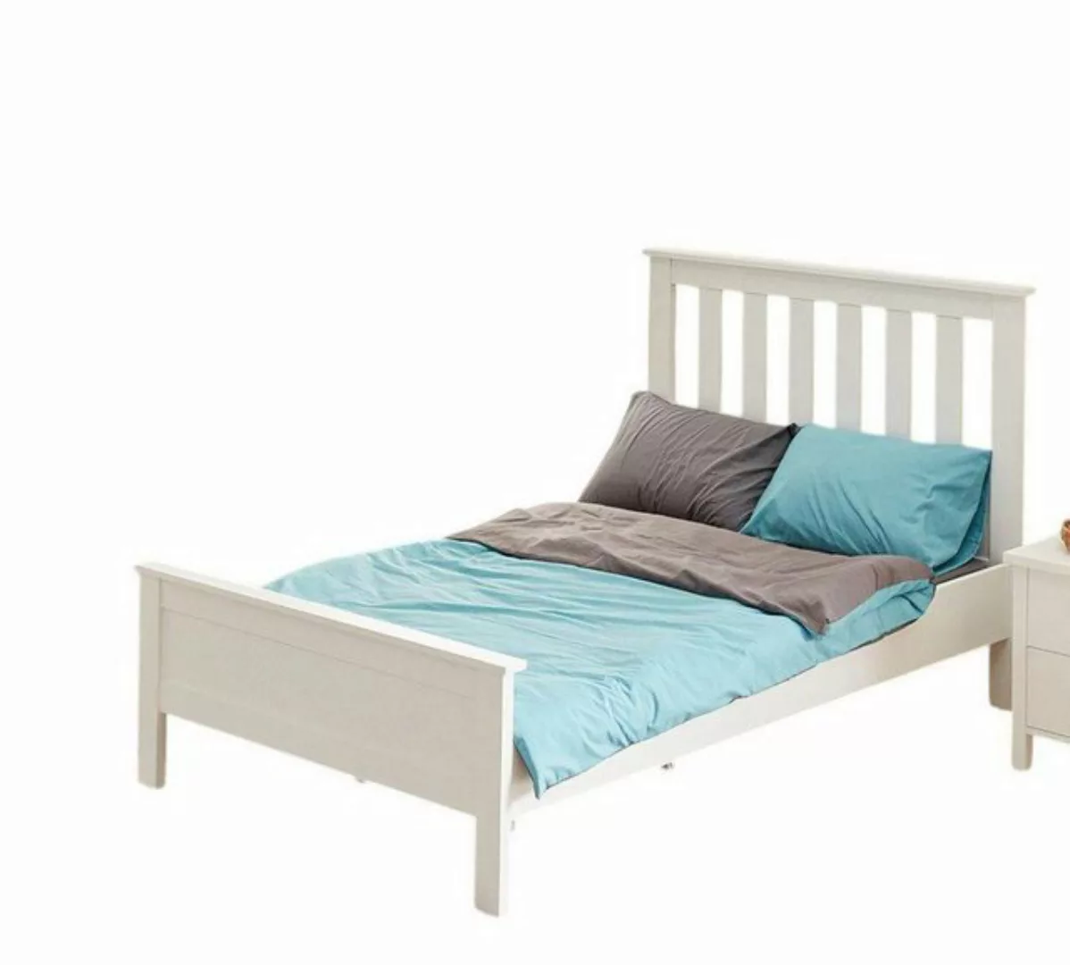 JVmoebel Bett Komplette Schlafzimmer Bett Weiß Holzmöbel Schlafzimmermöbel günstig online kaufen