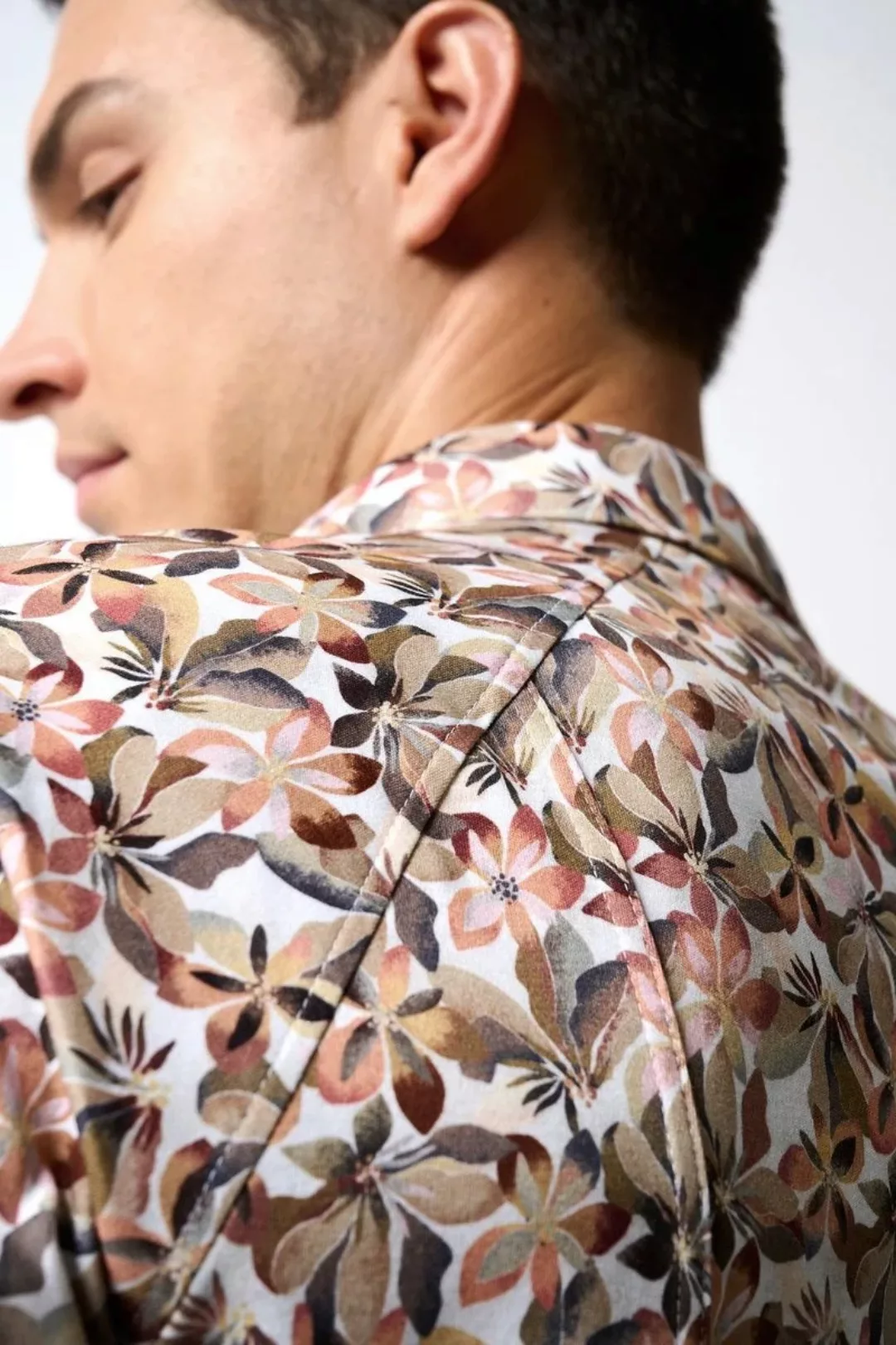 Desoto Short Sleeve Jersey Hemd Druck Beige  - Größe XXL günstig online kaufen