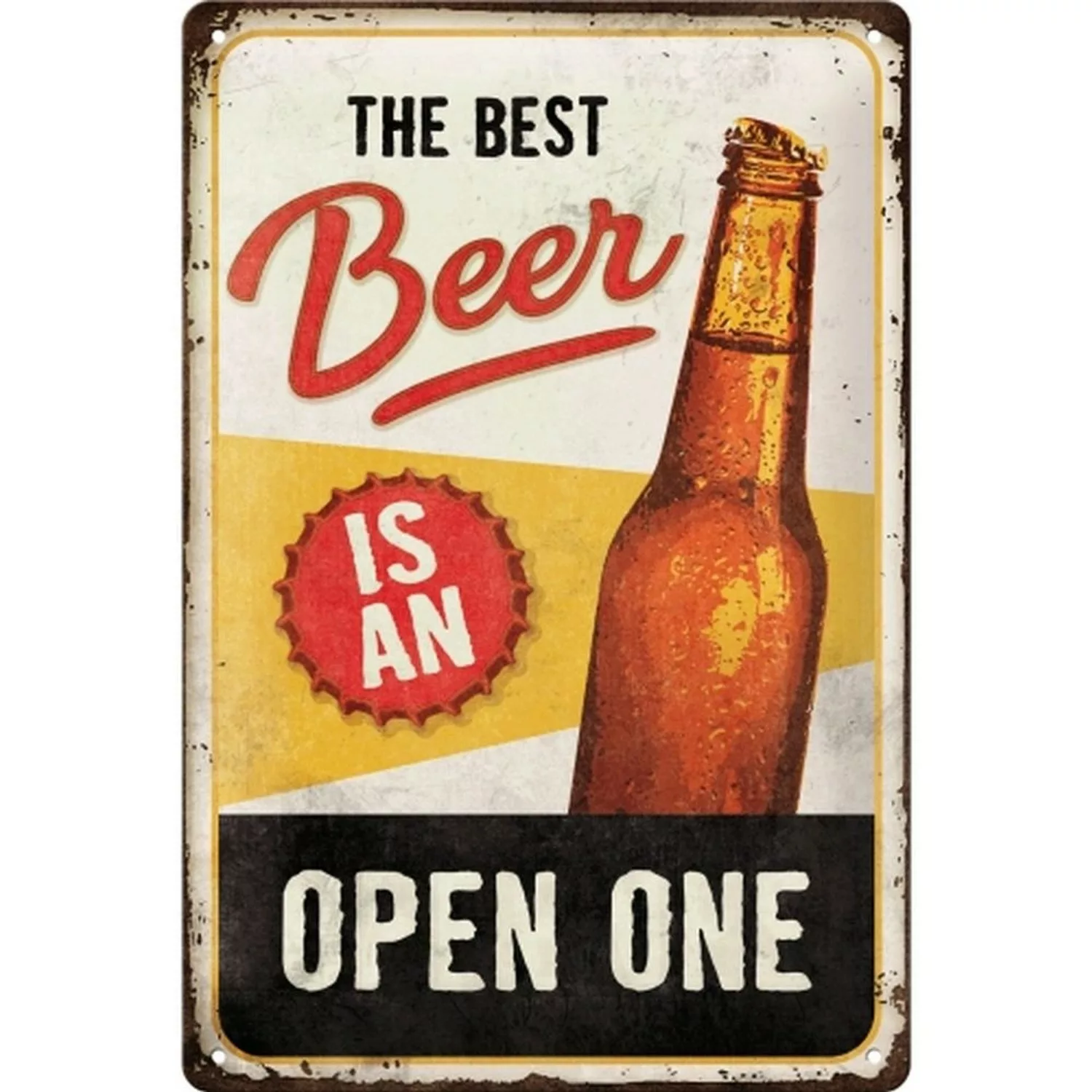 Nostalgic-Art Blechschild 20 x 30cm - The Best Beer is an Open One - Specia günstig online kaufen