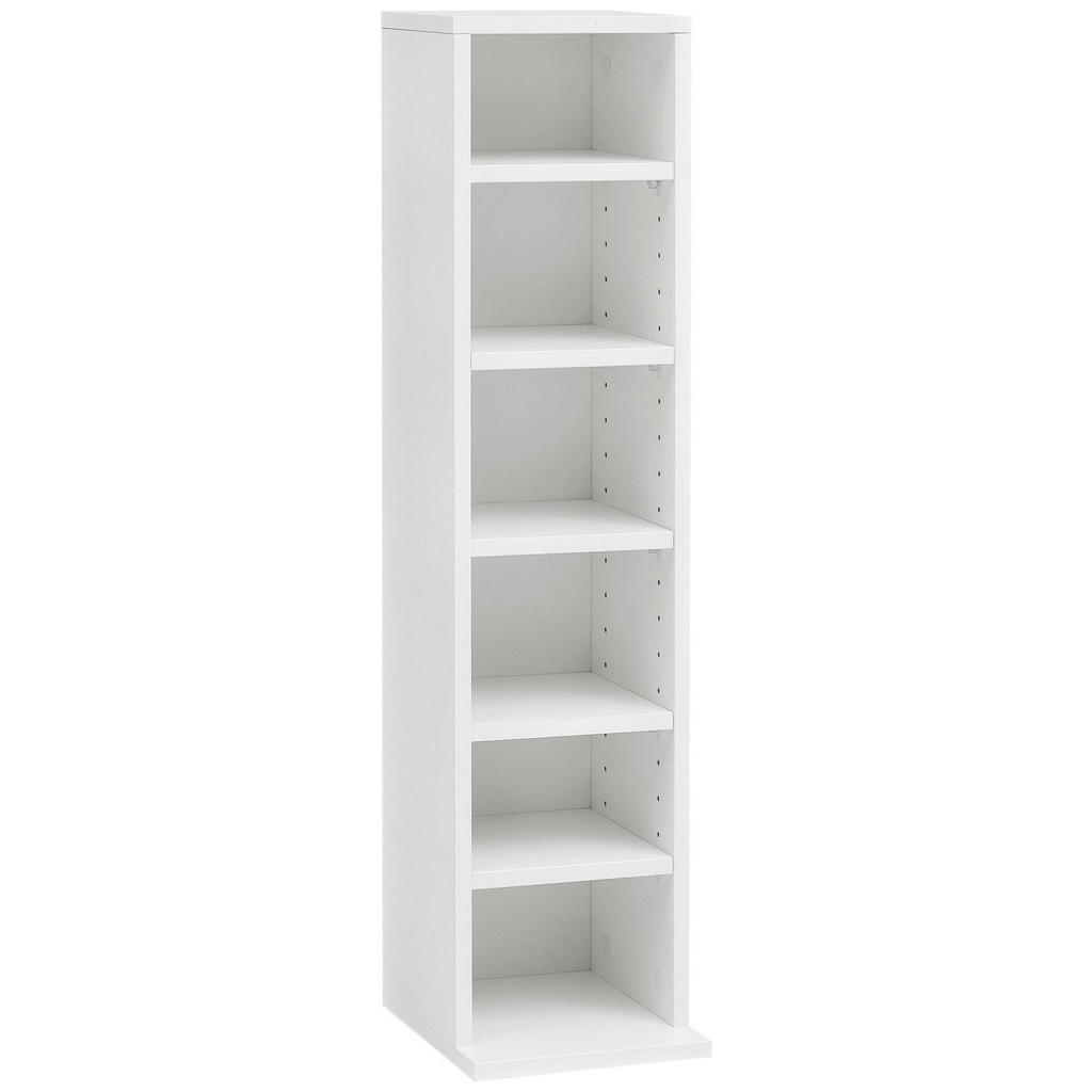 Wohnling Bücherregal CD-Regal WL5.836 Holz 21x90x20 cm Offenes Bücherregal günstig online kaufen