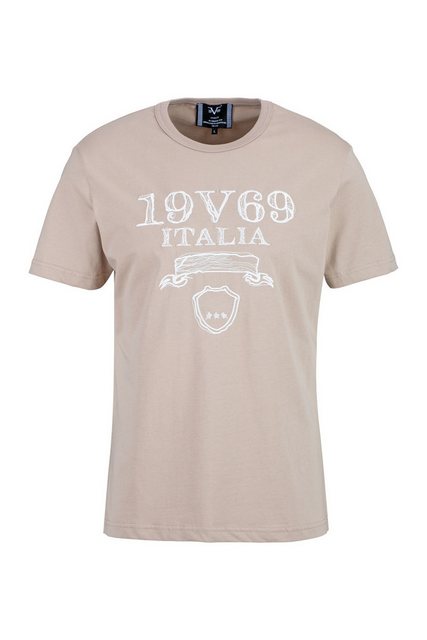 19V69 ITALIA T-Shirt MAURO SHATTERED Regular - mit großem Print auf der Vor günstig online kaufen