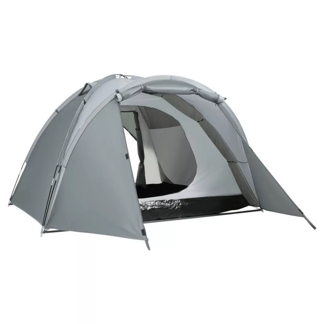 Outsunny Campingzelt mit Meshfenster grau günstig online kaufen