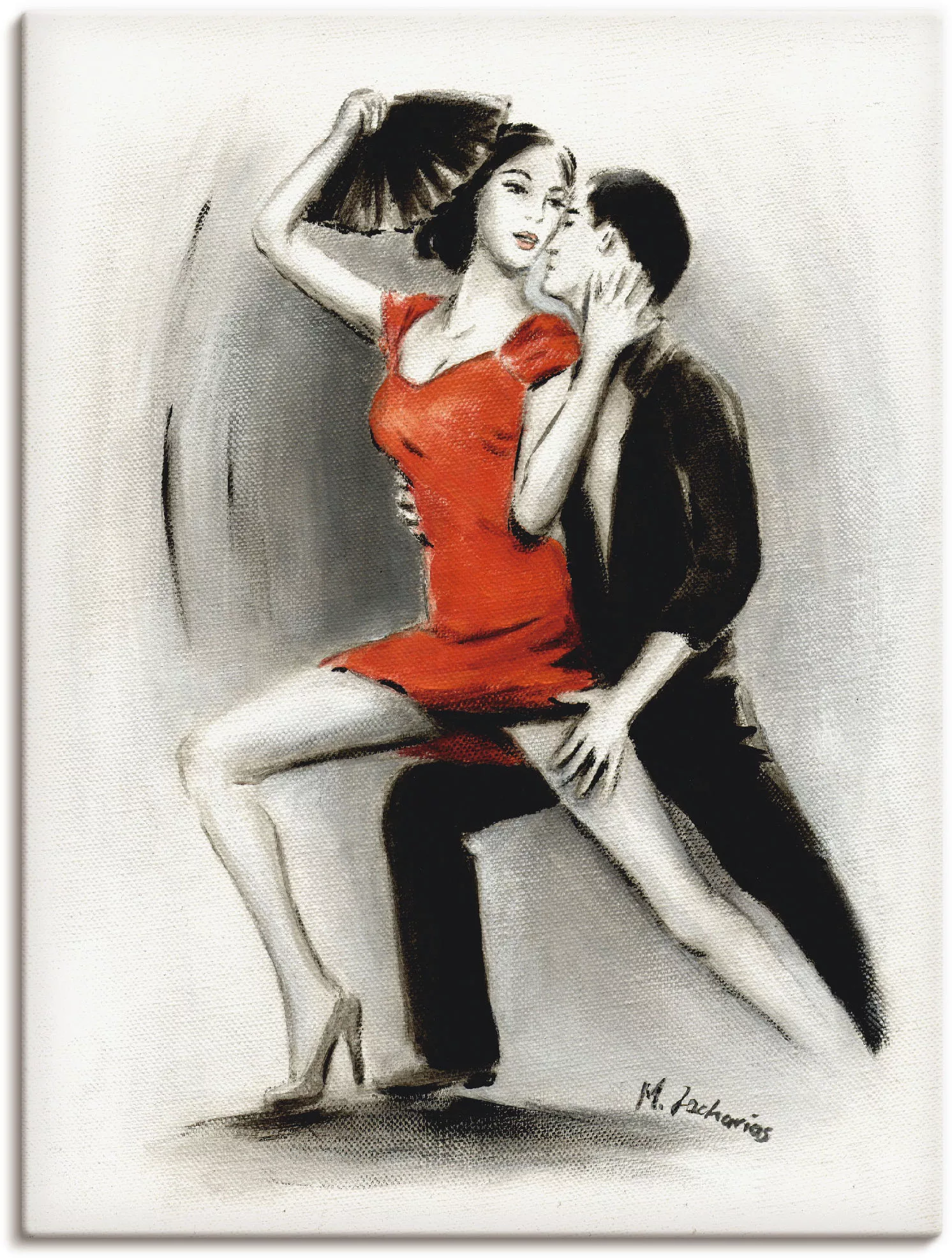 Artland Wandbild »Leidenschaftliches Tanzpaar«, Menschen, (1 St.), als Lein günstig online kaufen