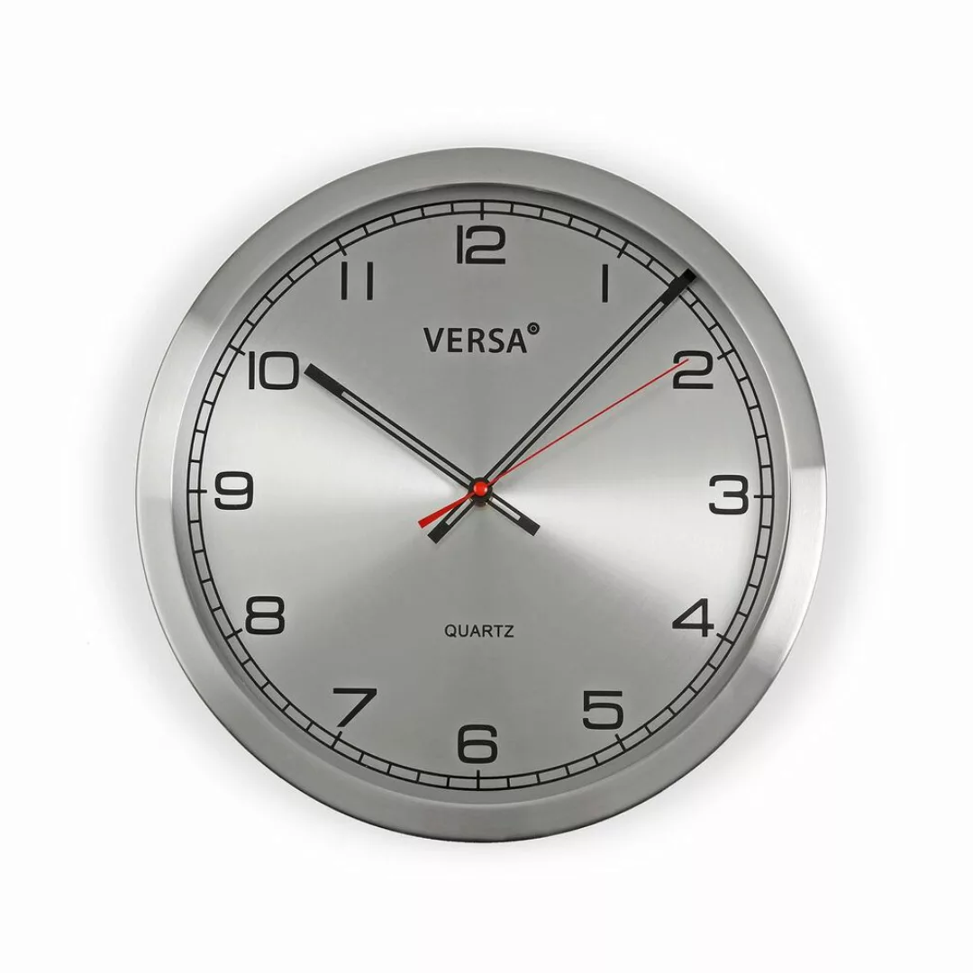 Wanduhr Versa Aluminium (4,1 X 20 X 20 Cm) günstig online kaufen