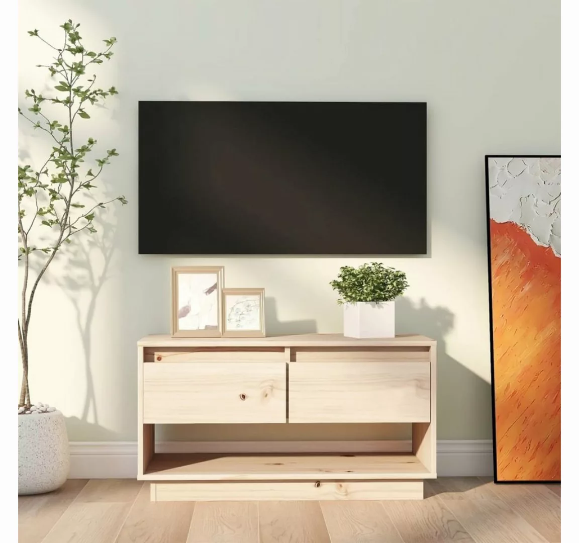 furnicato TV-Schrank 74x34x40 cm Massivholz Kiefer günstig online kaufen