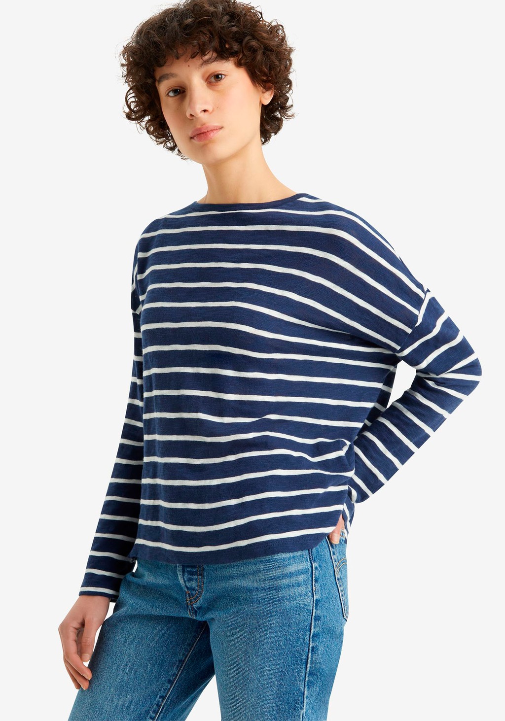 Levi's® Langarmshirt MARGOT LONG SLEEVE BLUE günstig online kaufen