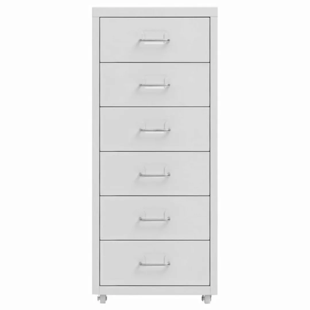 vidaXL Aktenschrank Aktenschrank mit Rollen Grau 28x41x69 cm Metall günstig online kaufen