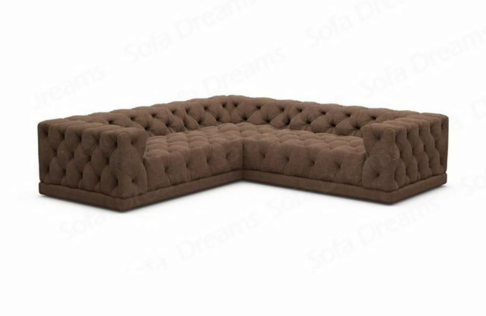 Sofa Dreams Ecksofa Polster Strukturstoff Stoff Sofa Palma L Form Stoffsofa günstig online kaufen