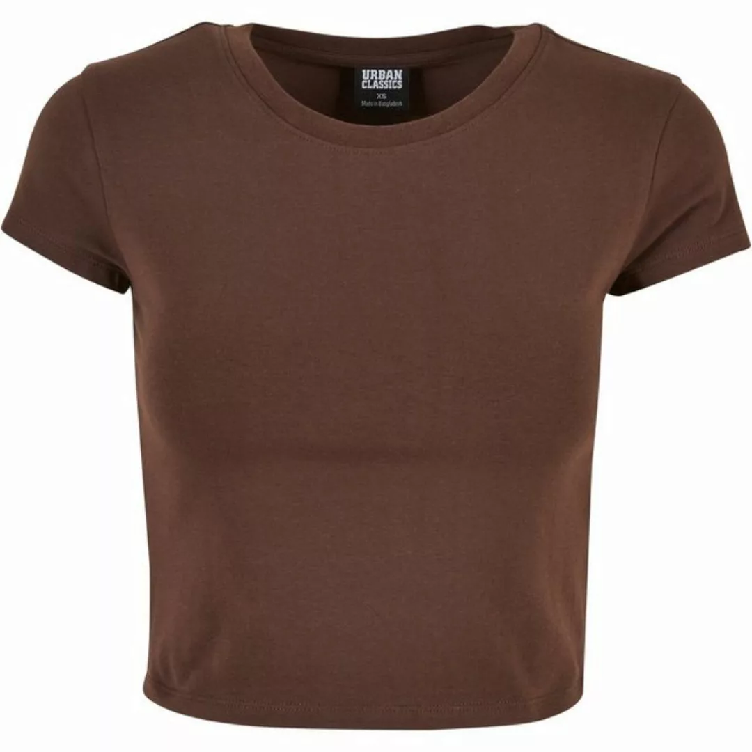URBAN CLASSICS T-Shirt Urban Classics Damen Ladies Stretch Jersey Cropped günstig online kaufen
