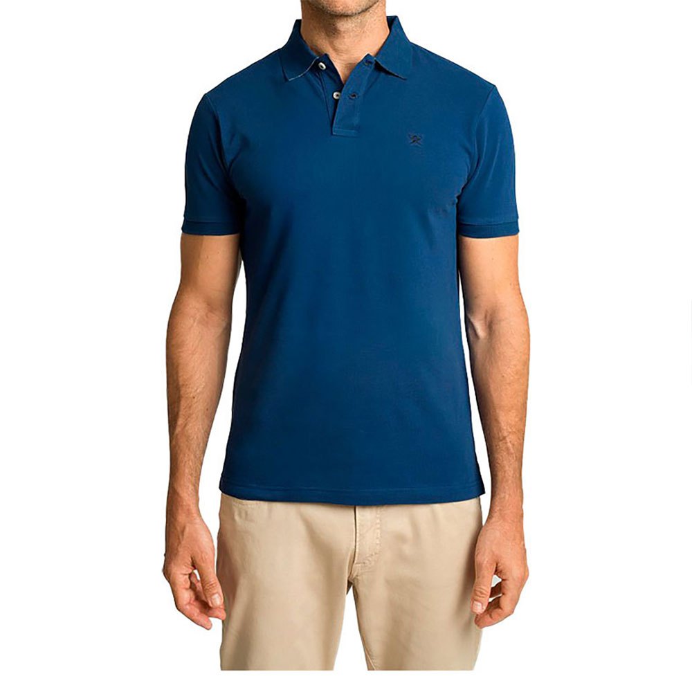 Hackett Slim-fit Logo Kurzarm-poloshirt S Blue Depth günstig online kaufen