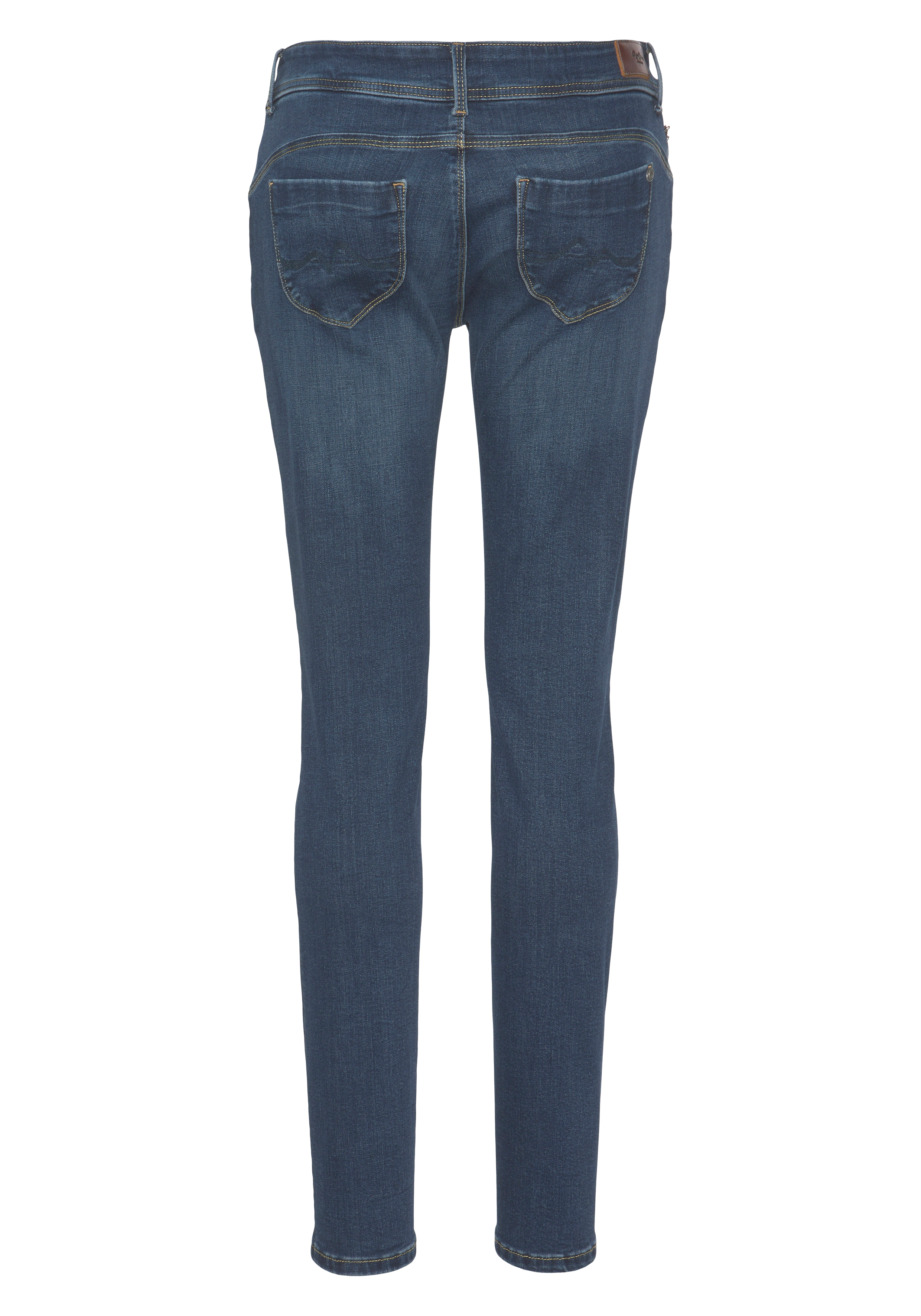 Pepe Jeans Damen Jeans New Brooke - Slim Fit - Blau - Medium Dark Wiser günstig online kaufen