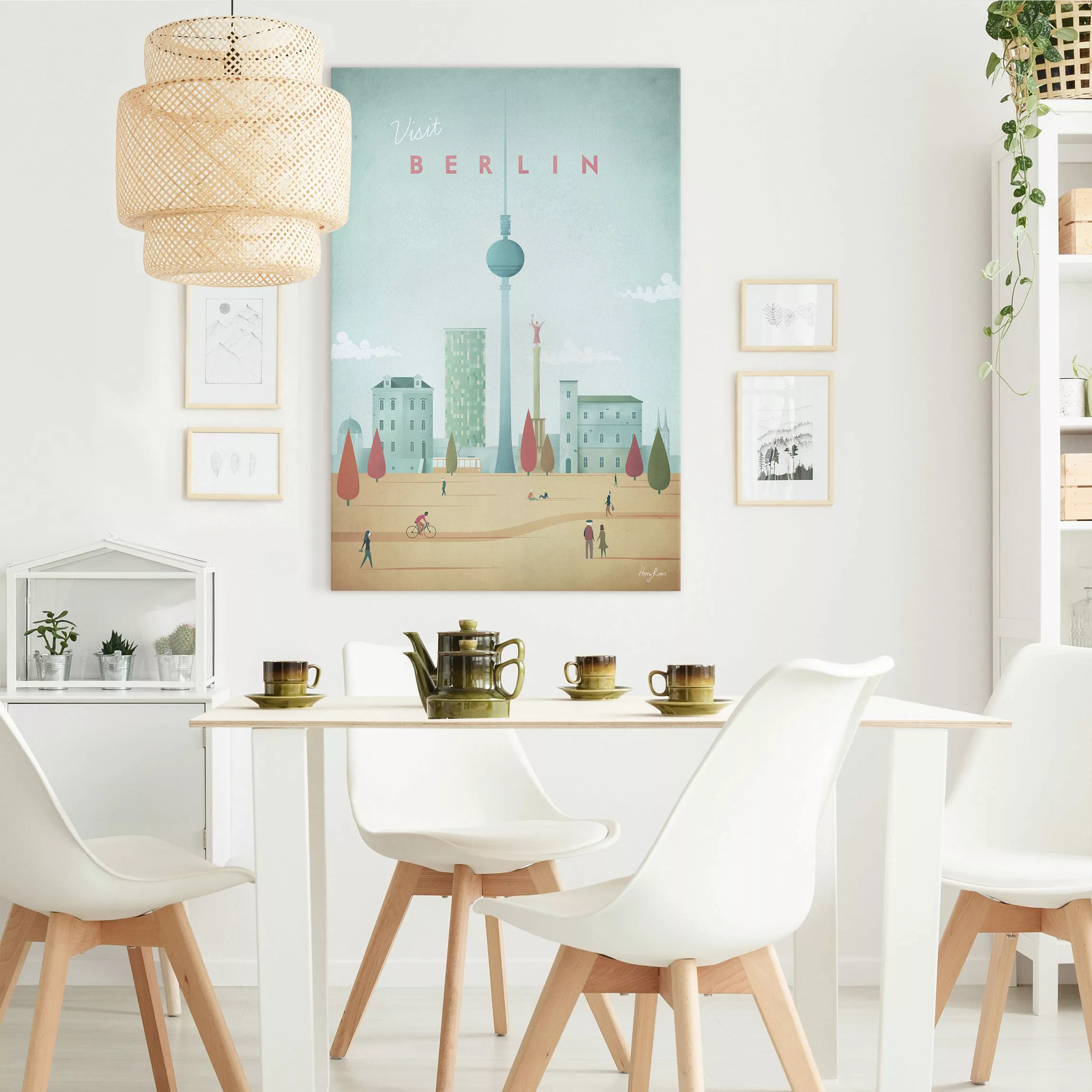 Leinwandbild Reiseposter - Berlin günstig online kaufen