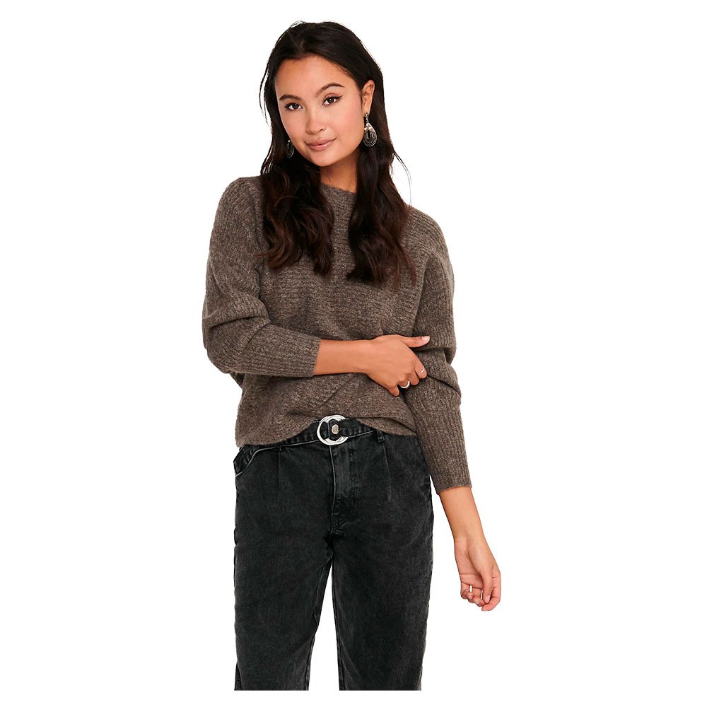 Only Daniella U-boot-ausschnitt Sweater S Major Brown / Detail Melange günstig online kaufen