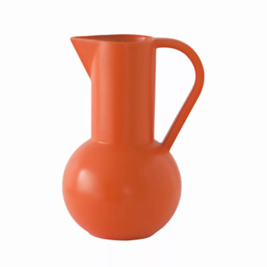 Karaffe Strøm Large keramik orange / H 28 cm - Keramik / Handgefertigt - ra günstig online kaufen