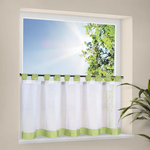 Happy Home Scheibengardine »CARA«, (1 St.), HxB: 50x150, Webware "Made in G günstig online kaufen