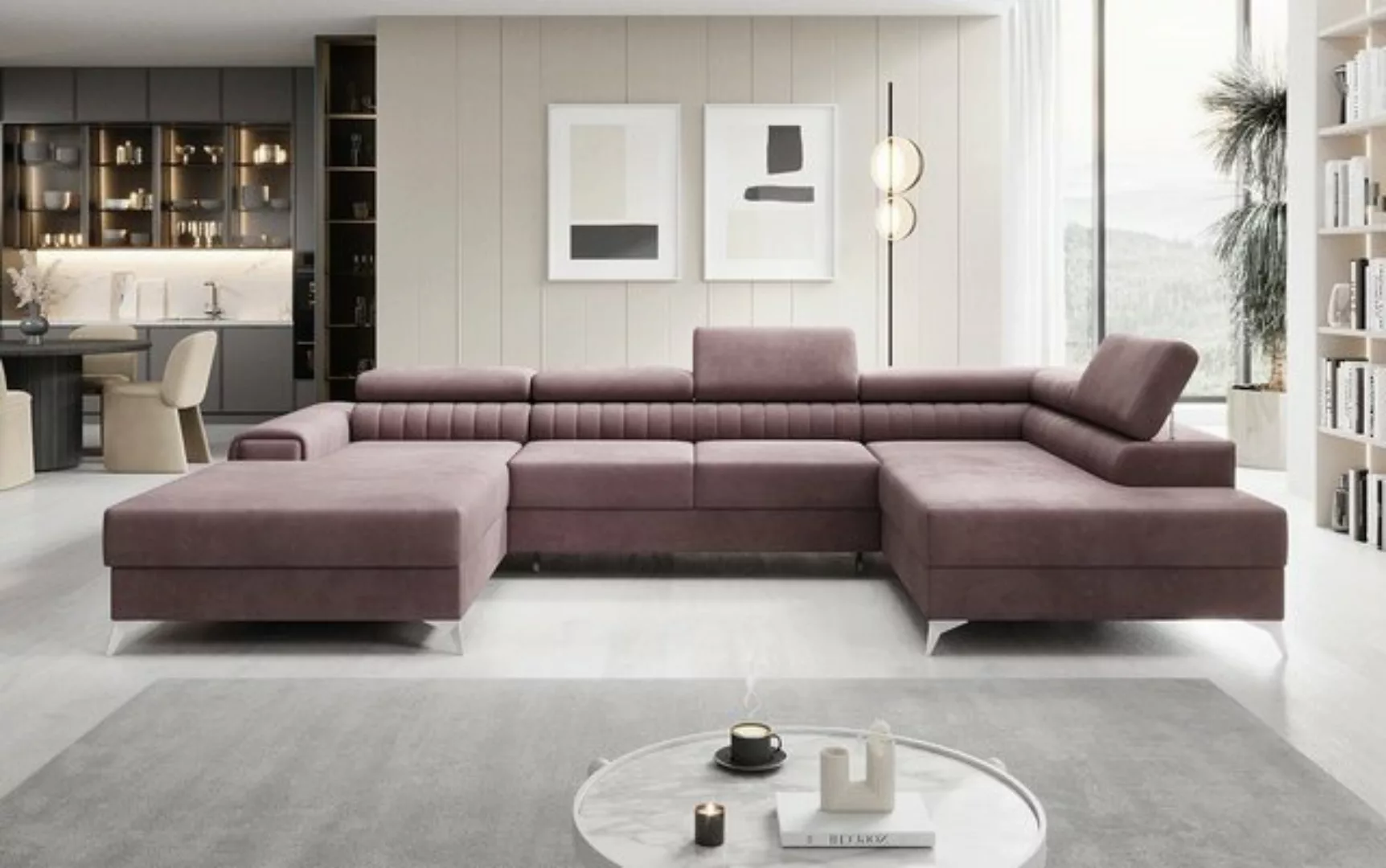 Luxusbetten24 Schlafsofa Designer Sofa Collina, mit Schlaf- und Klappfunkti günstig online kaufen