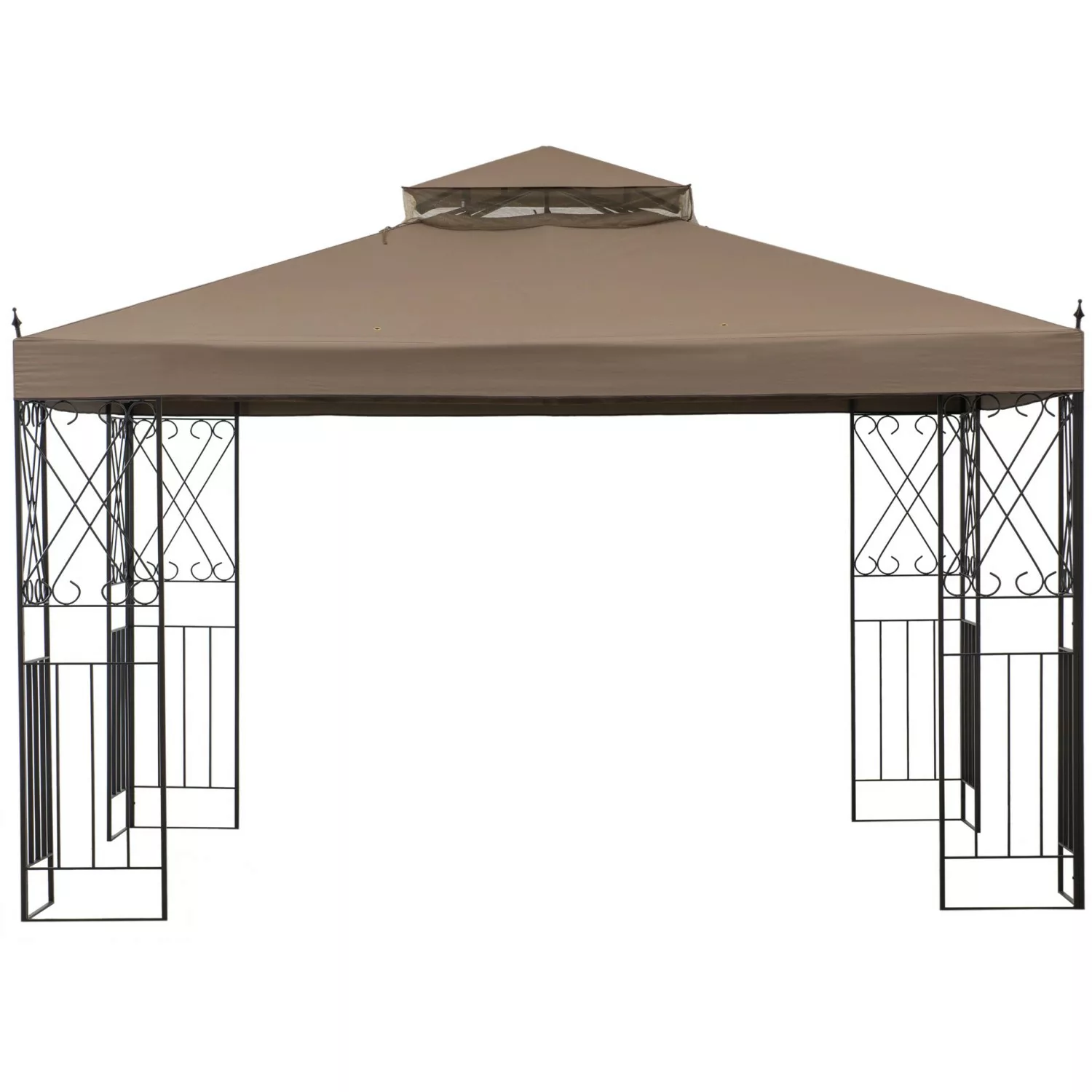 Sunjoy Gazebo Aneto Stoff 300 cm x 360 cm Khaki günstig online kaufen