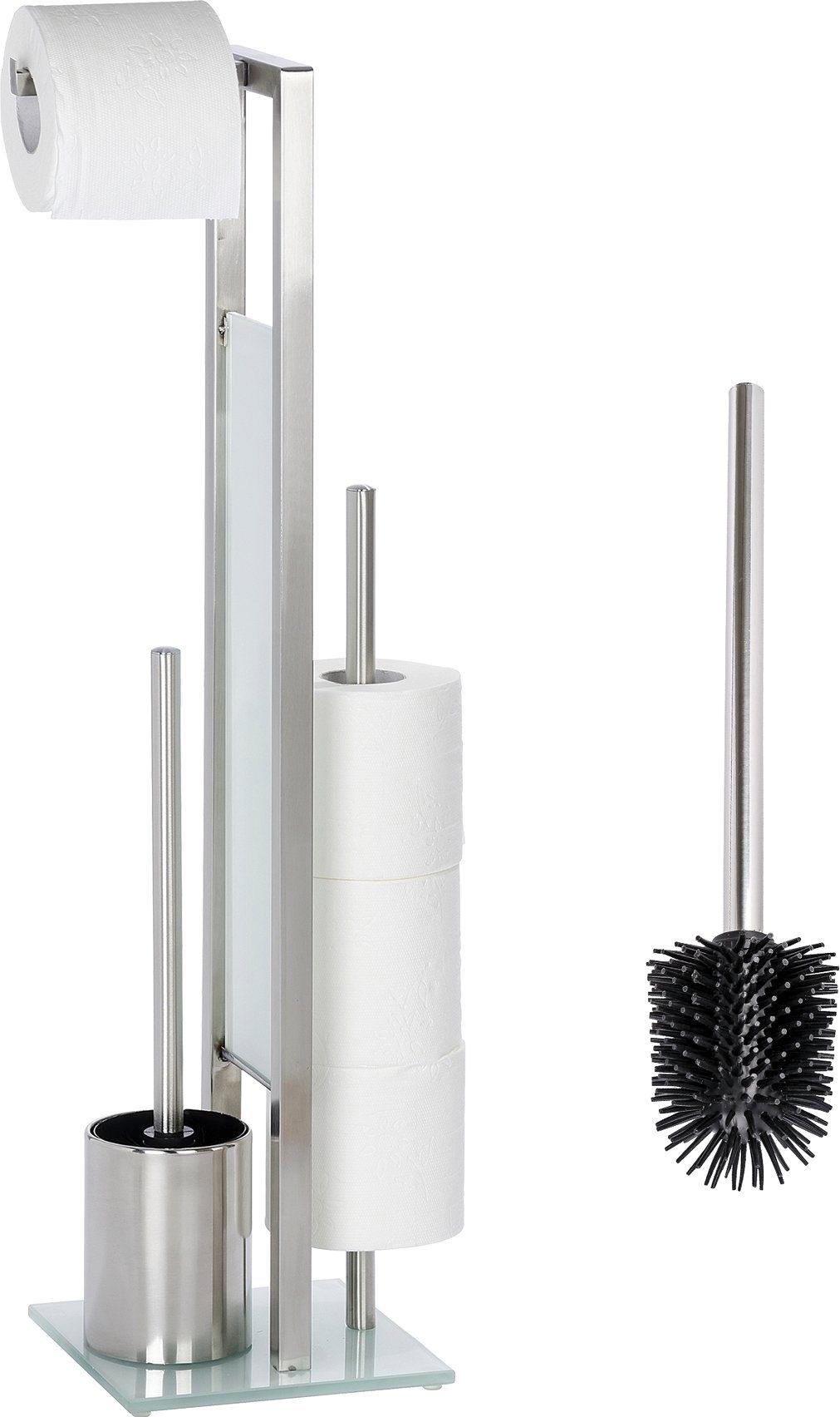 WENKO WC-Garnitur Rivalta, (1-tlg), Edelstahl rostfrei, günstig online kaufen