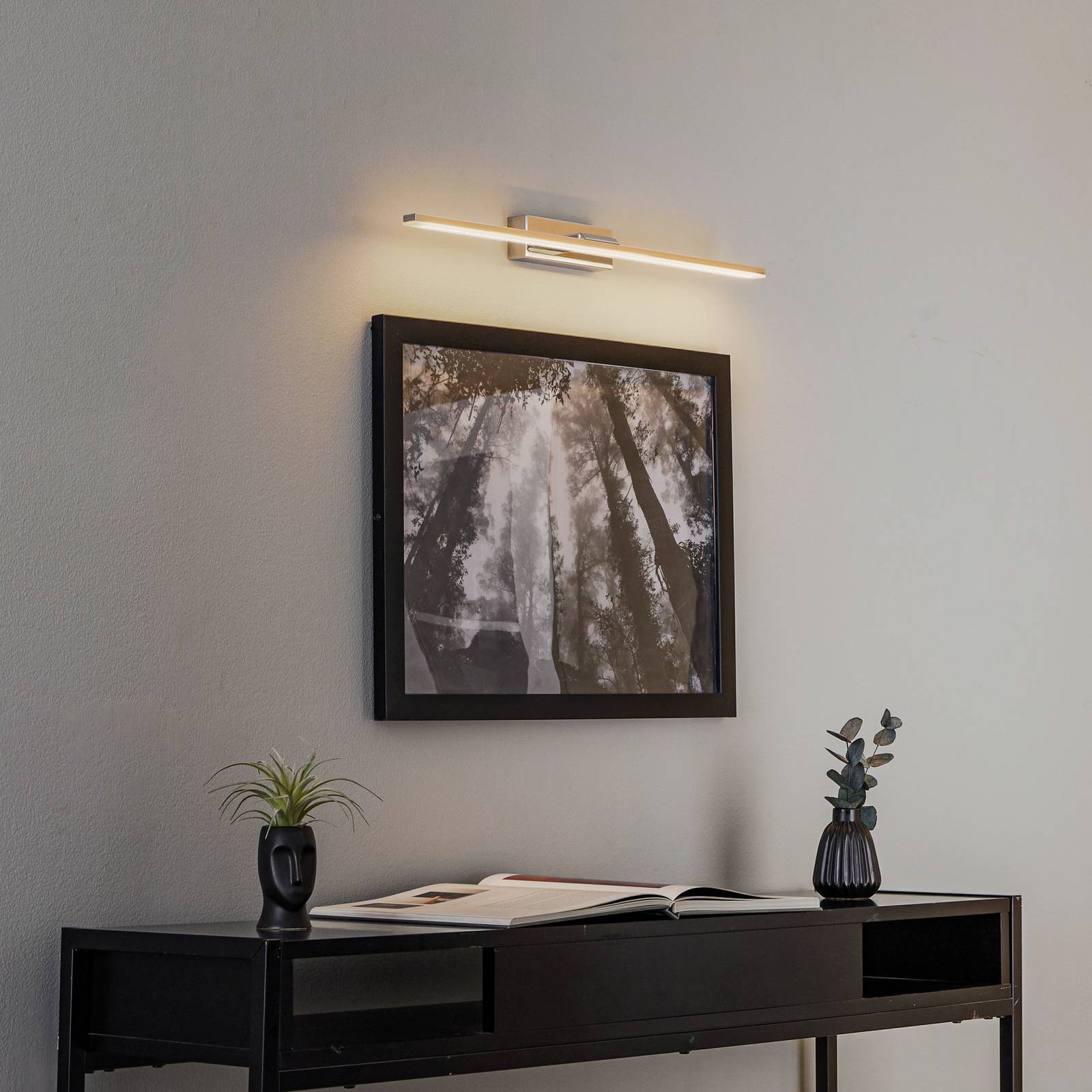 LED-Wandleuchte Miroir 60 cm chrom 3000K günstig online kaufen