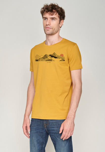 Nature Mountains Sundown Guide - T-shirt Für Herren günstig online kaufen