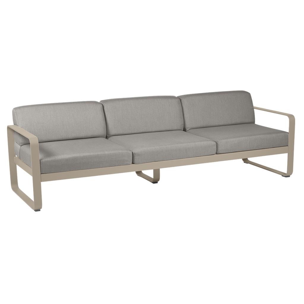 Bellevie 3-Sitzer Lounge-Sofa 14 Muskat B8 Taupegrau günstig online kaufen