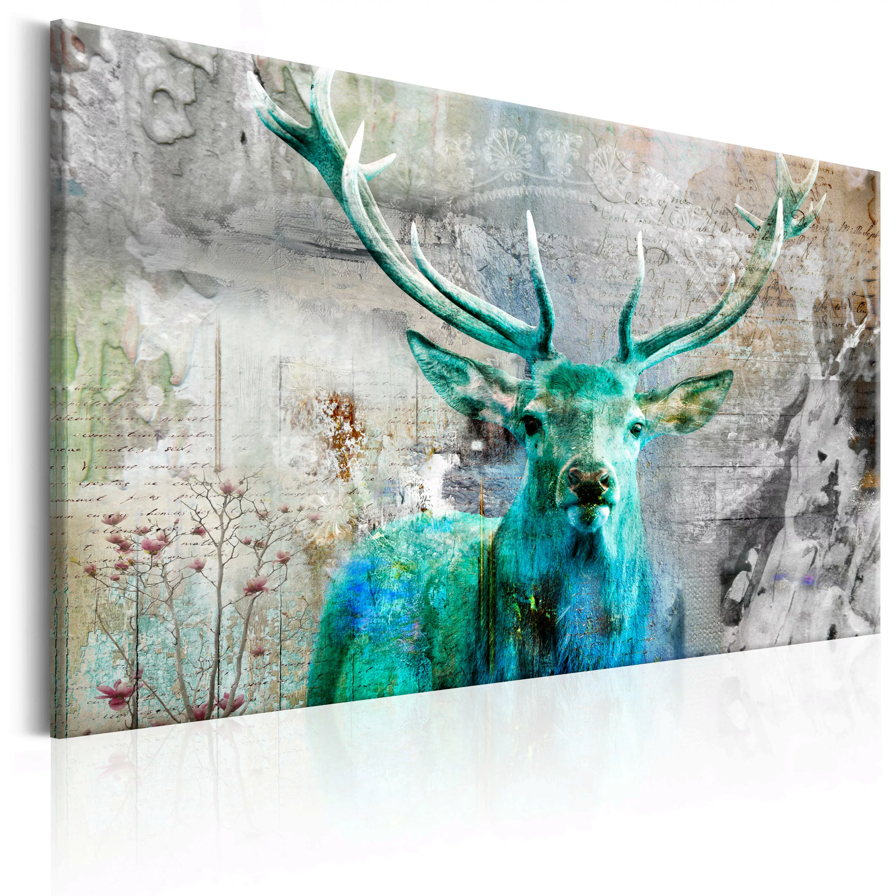 Wandbild - Green Deer günstig online kaufen