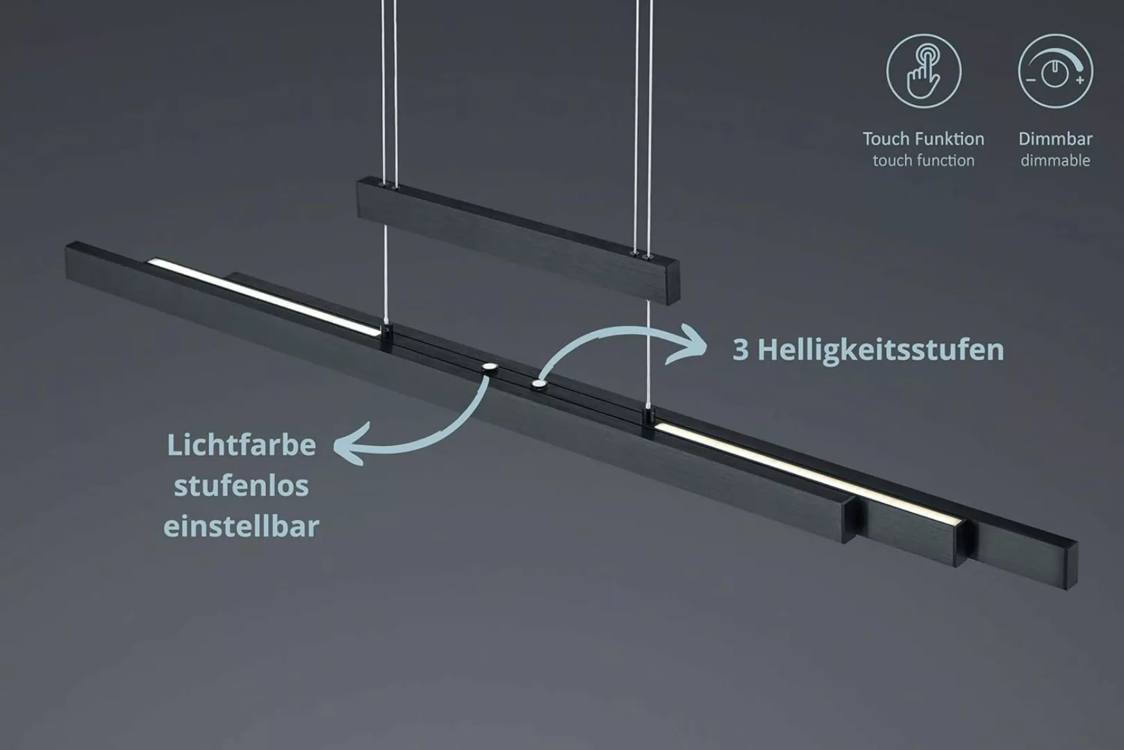 lightling LED Pendelleuchte Tina, LED fest günstig online kaufen