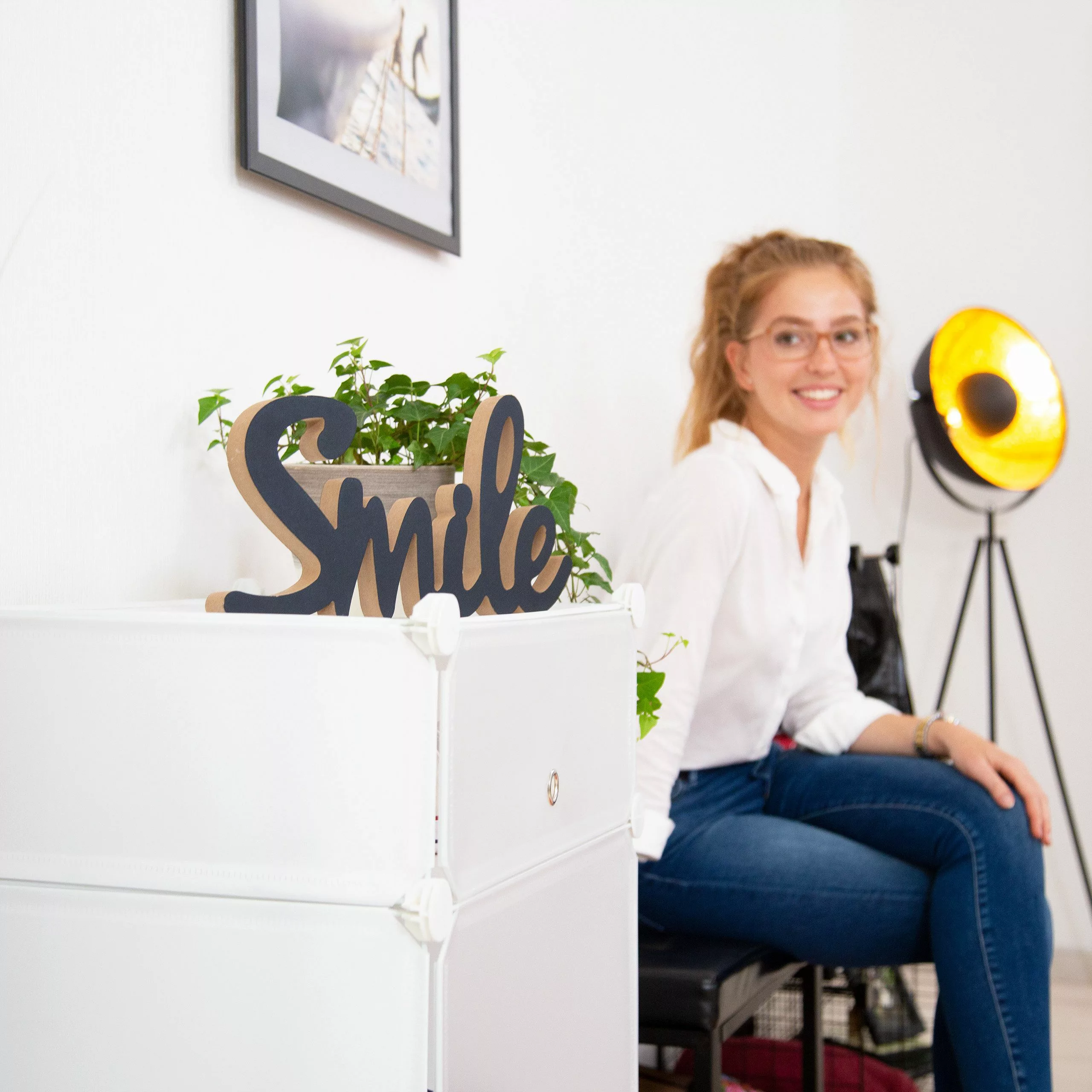relaxdays Schuhregal Kunststoff mit 4 Fäch, günstig online kaufen