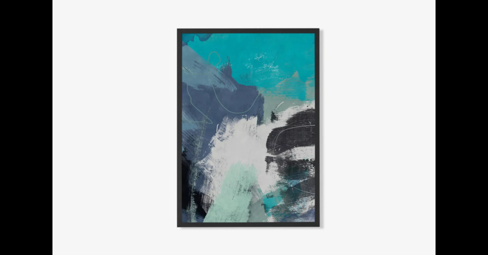 Flood Waves, gerahmter Kunstdruck von Ana Rut Bre (A3) – weitere Groessen e günstig online kaufen