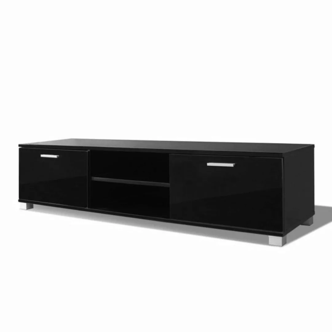 vidaXL TV-Schrank TV Schrank Hochglanz Schwarz 140x40,3x34,7 cm günstig online kaufen