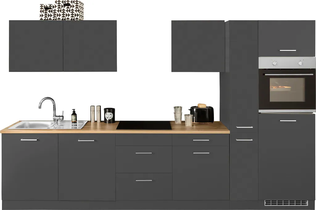 HELD MÖBEL Küchenzeile "Kehl", ohne E-Geräte, Breite 330 cm, für Kühlschran günstig online kaufen