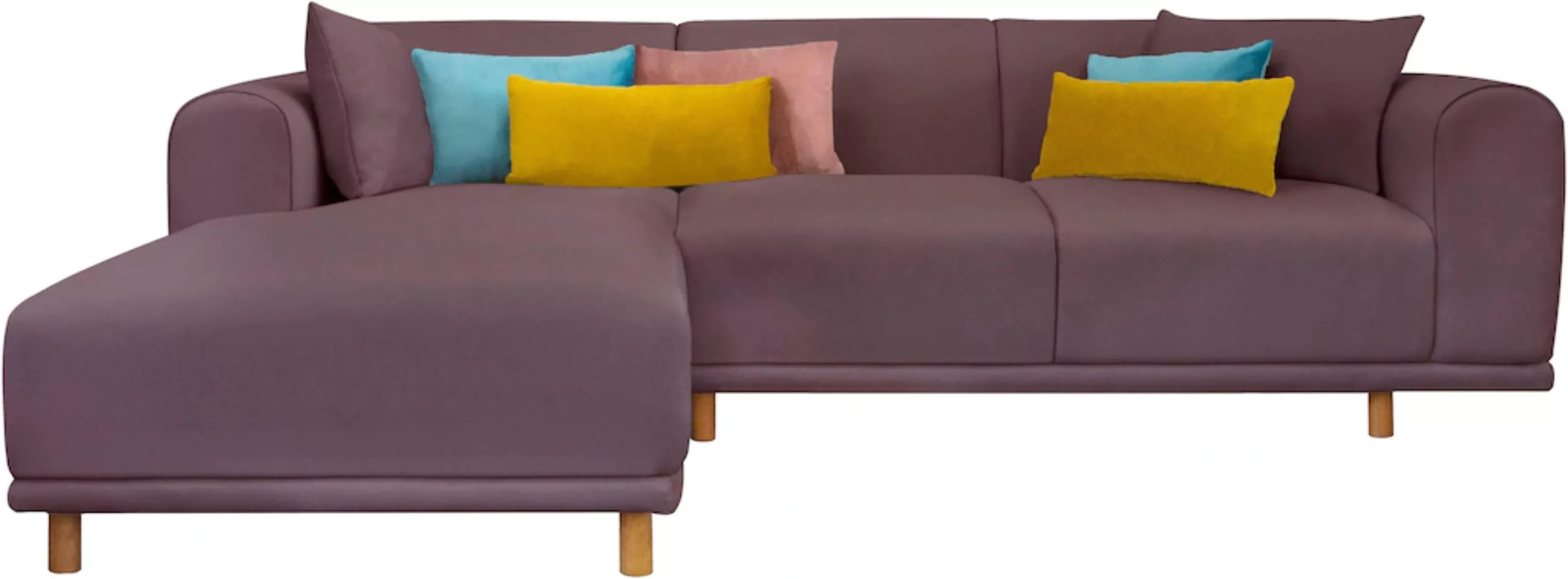 andas Ecksofa "Maroon L-Form", in skandinavischem Design, mit losen Kissen günstig online kaufen