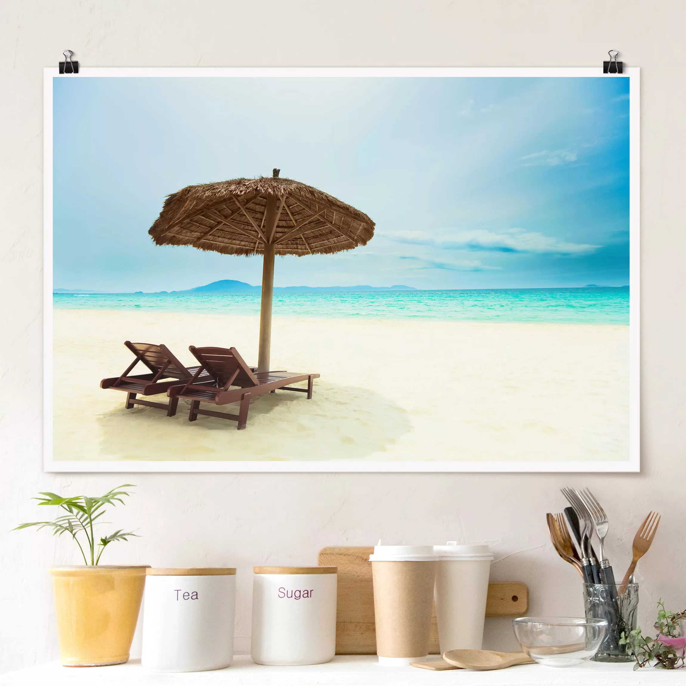 Poster Strand - Querformat Beach of Dreams günstig online kaufen