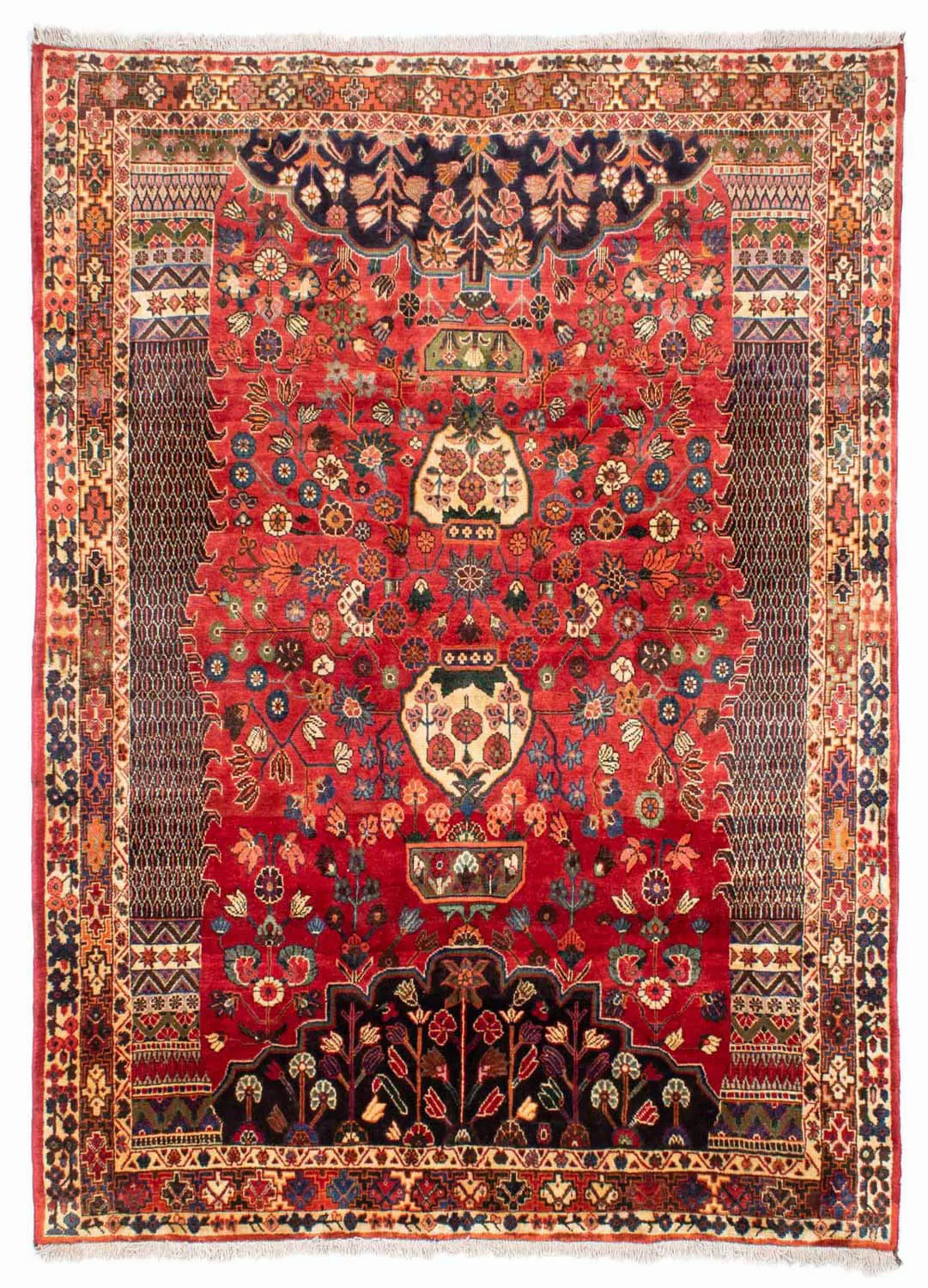 morgenland Wollteppich »Shiraz Medaillon Rosso 274 x 203 cm«, rechteckig, U günstig online kaufen