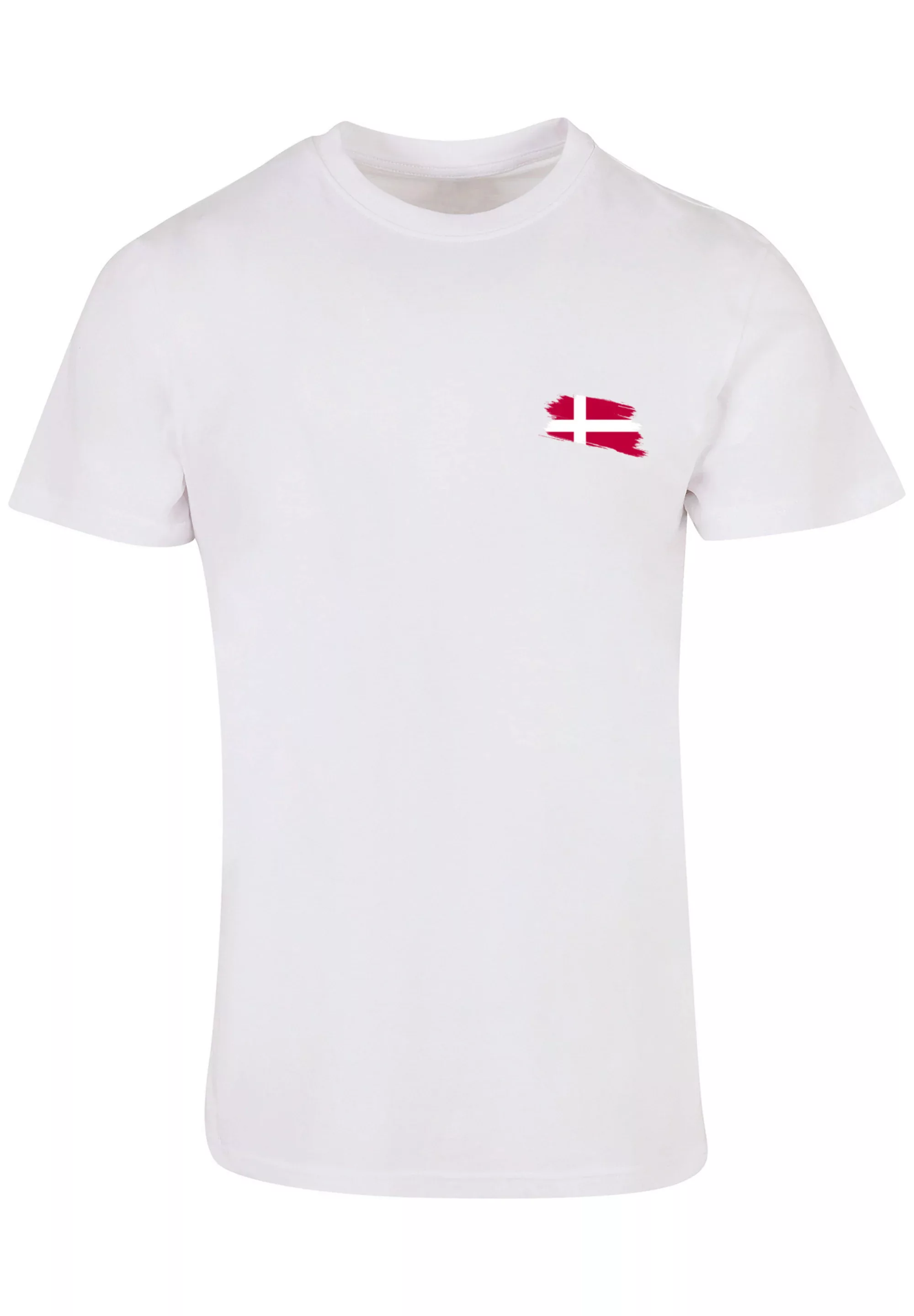 F4NT4STIC T-Shirt Dänemark Flagge Denmark Print günstig online kaufen