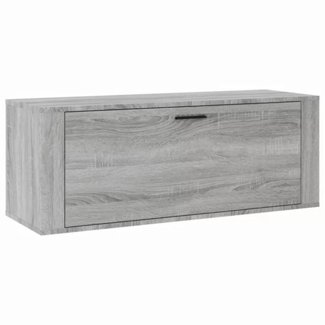 vidaXL Schuhschrank Wand-Schuhschrank Grau Sonoma 100x35x38 cm Spanplatte günstig online kaufen