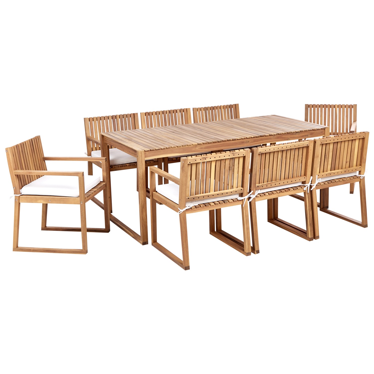 Beliani Gartentisch Set SASSARI II Cremeweiß günstig online kaufen