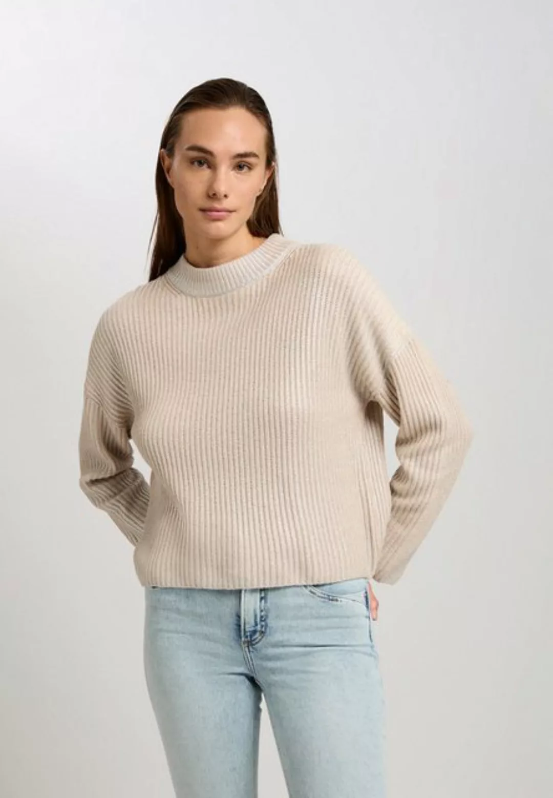 MARC AUREL Strickpullover Strick light sand varied günstig online kaufen