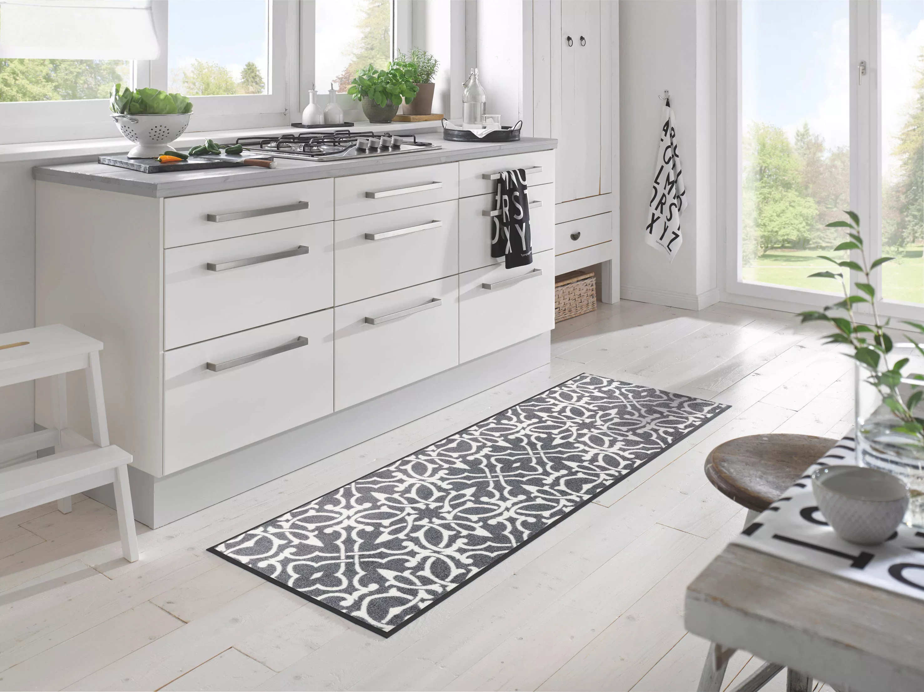 wash+dry by Kleen-Tex Läufer »Decorada«, rechteckig, 7 mm Höhe, Schmutzfang günstig online kaufen