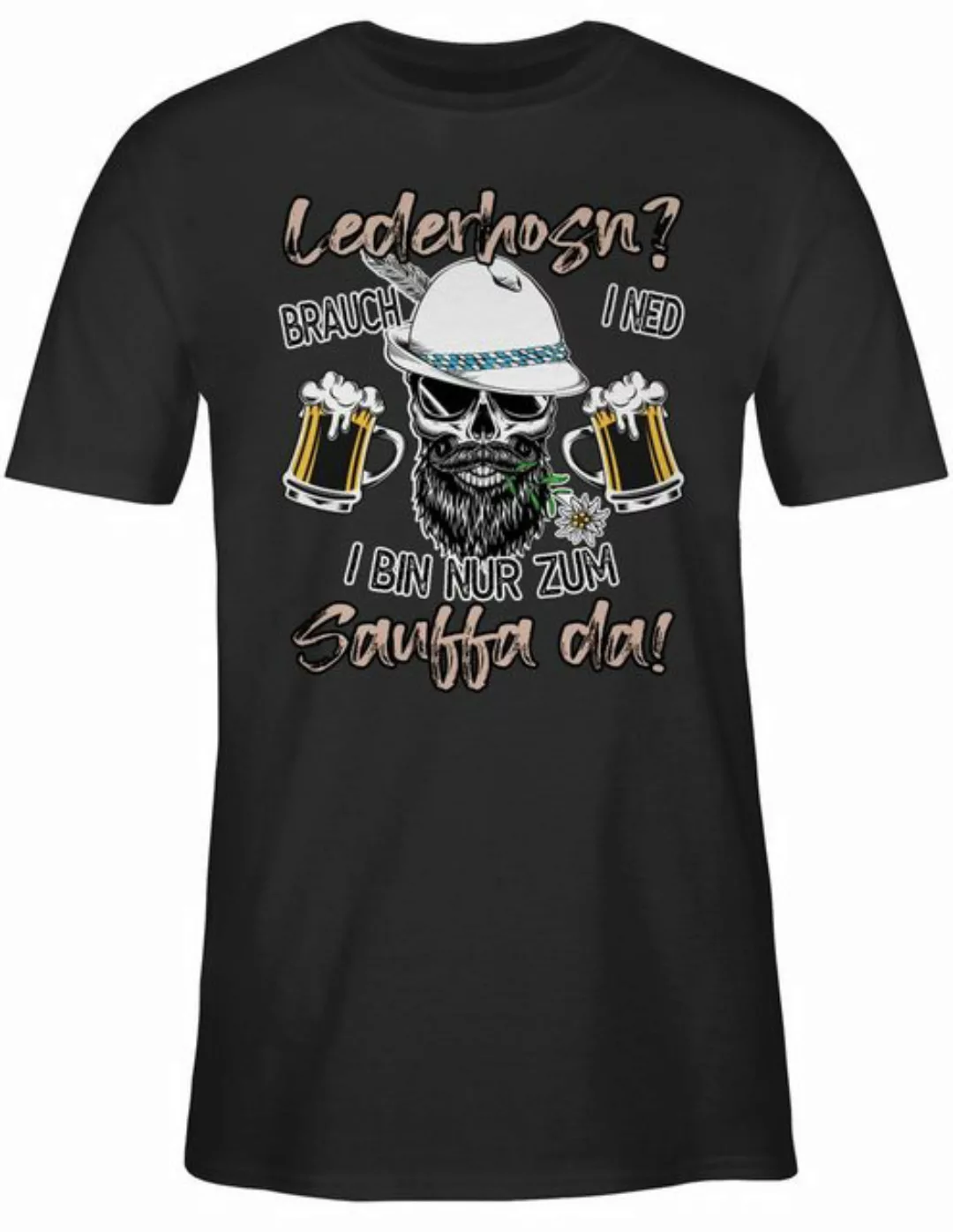 Shirtracer T-Shirt Lederhose Spruch Lausbua Bayrisch Party Trinken Mode für günstig online kaufen