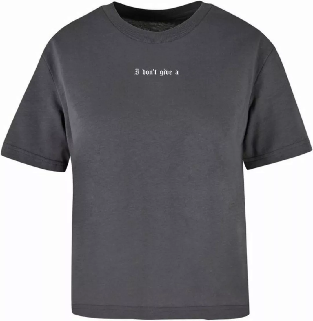 Miss Tee Kurzarmshirt Miss Tee Damen I Don't Give A F Tee (1-tlg) günstig online kaufen